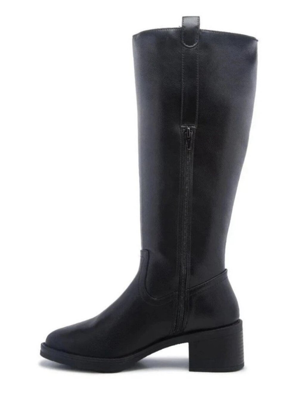 Kensie Naya B Women's Size 8 Black Block Heel Knee High Boots New